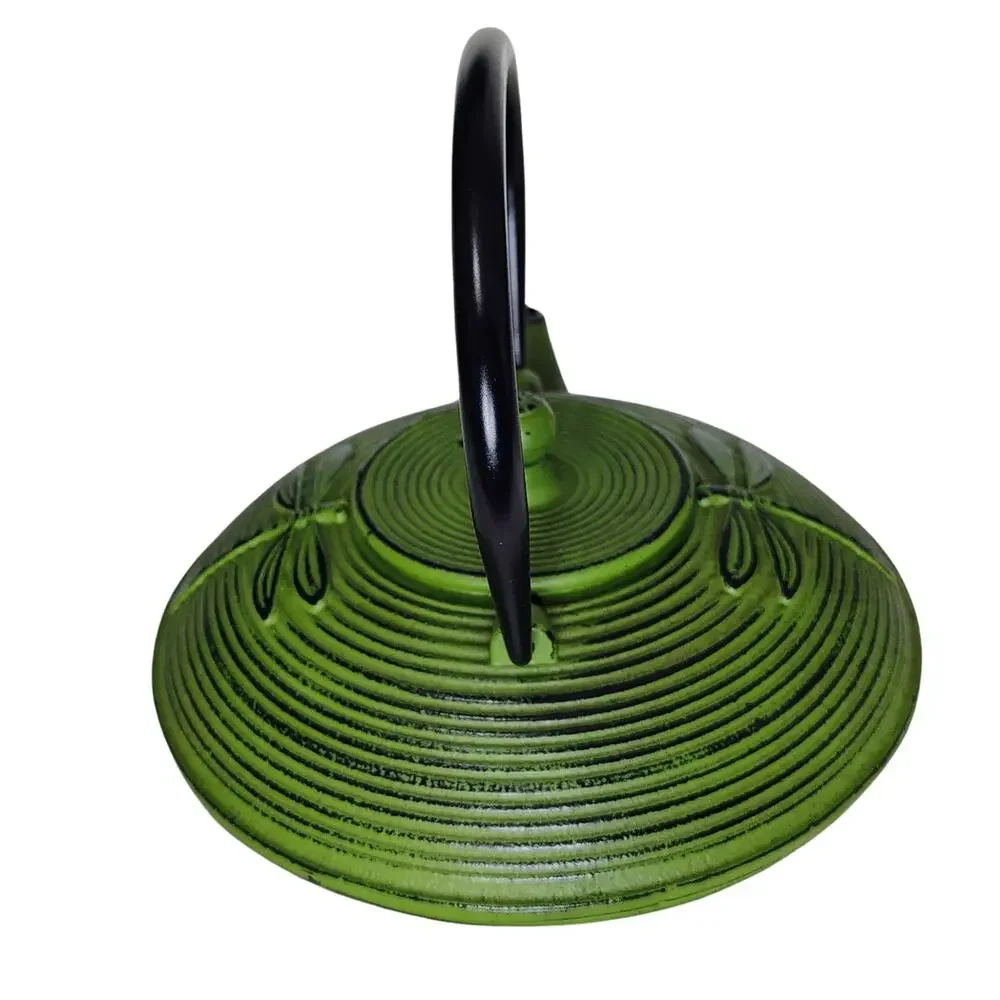 Dragonfly Teapot Green 770ml Low Profile Cast Iron Teapot Heavy Cast Iron - Picture 3 of 8